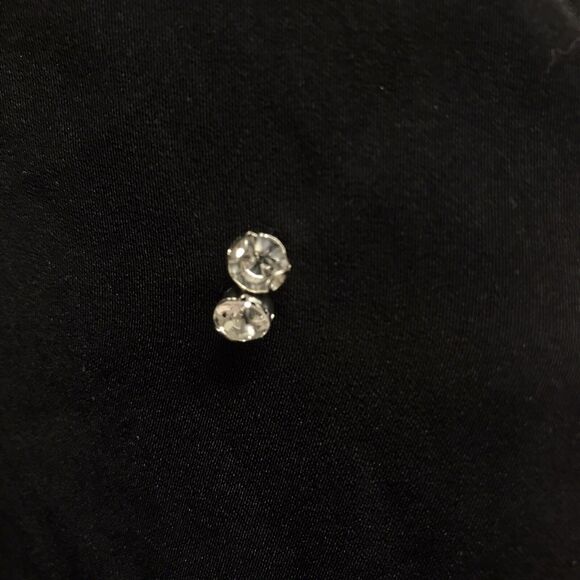 Lulu's Black Beaded Embellished Tunic Shift Dress Size XL Tie Back Belt - Picture 7 of 11